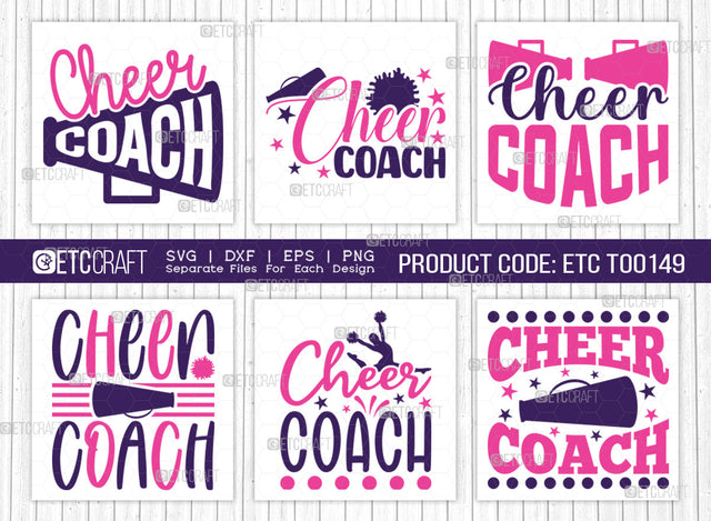 Cheer Coach SVG Bundle, Cheerleading Svg, Cheer Svg, Cheer Life Svg, Cheer Team Svg, Cheer Quotes, ETC T00149 SVG ETC Craft 