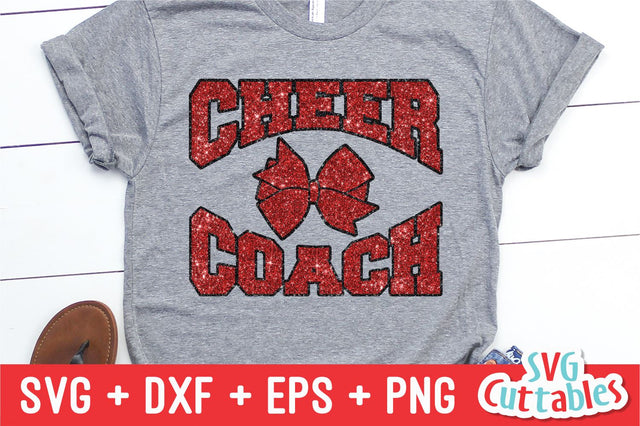 Cheer Coach svg | svg, dxf, eps, png | Cheer Shirt SVG | Silhouette | Cricut Cut File | Digital Download SVG Svg Cuttables 