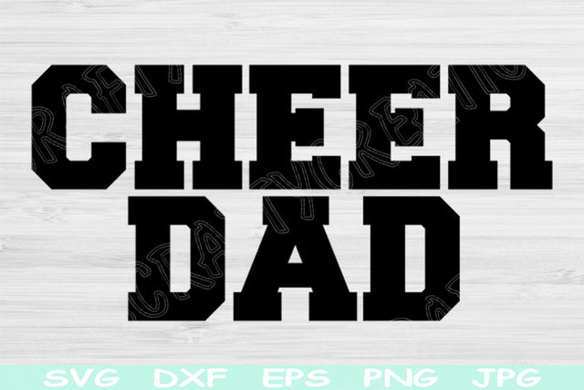 Cheer Dad Svg, Cheer Svg, Cheerleader Svg, Dxf, Png Instant Digital Download Design Svg For Cricut, Glowforge, Silhouette Vector Cut Files SVG TiffsCraftyCreations 