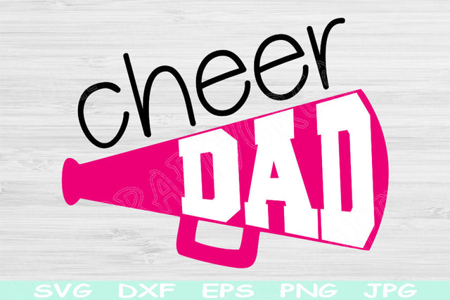 Cheer Dad Svg, Cheer Svg, Cheerleader Svg, Dxf, Png Instant Digital Download Design Svg For Cricut, Glowforge, Silhouette Vector Cut Files SVG TiffsCraftyCreations 