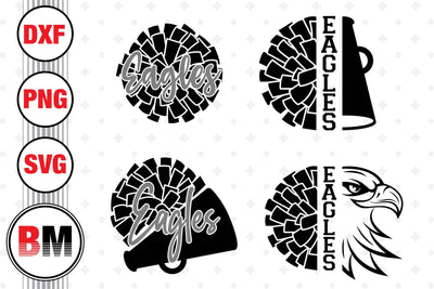 Cheer Eagles SVG, PNG, DXF Files SVG BMDesign 