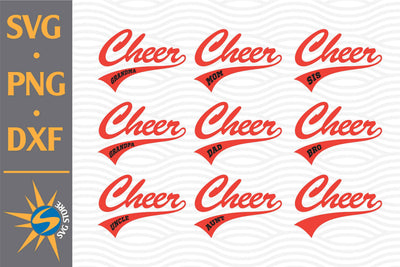 Cheer Family SVG, PNG, DXF Digital Files Include SVG SVGStoreShop 