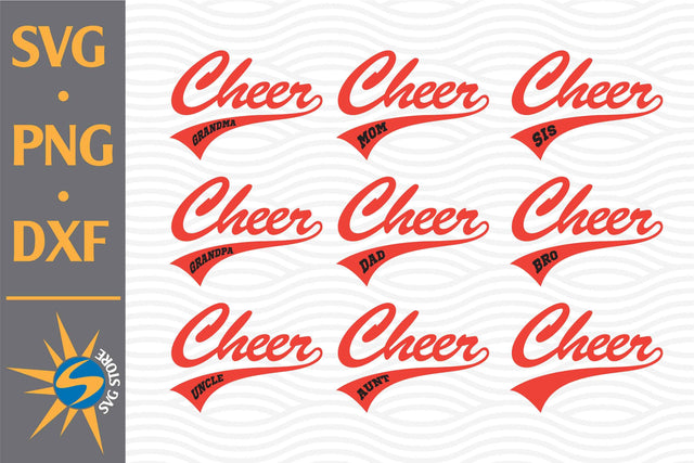 Cheer Family SVG, PNG, DXF Digital Files Include SVG SVGStoreShop 