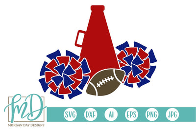 Cheer Football SVG Morgan Day Designs 