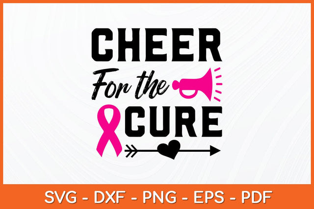 Cheer For A Cure Breast Cancer Awareness Svg Design SVG artprintfile 