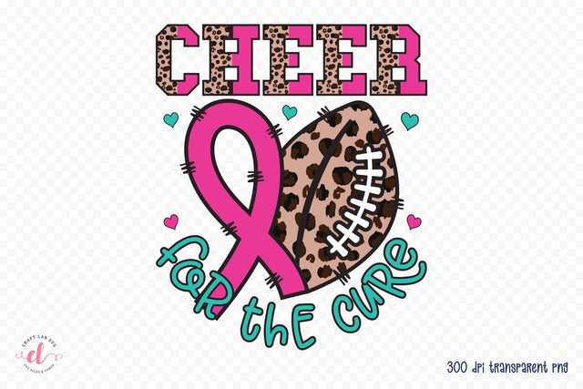 Cheer for the Cure - Breast Cancer PNG Sublimation CraftLabSVG 