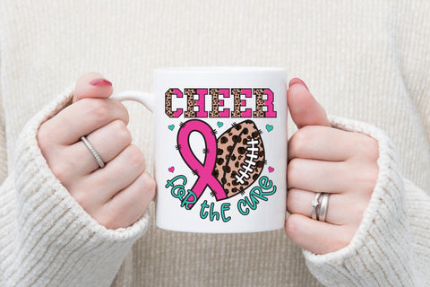 Cheer for the Cure - Breast Cancer PNG Sublimation CraftLabSVG 