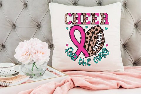 Cheer for the Cure - Breast Cancer PNG Sublimation CraftLabSVG 