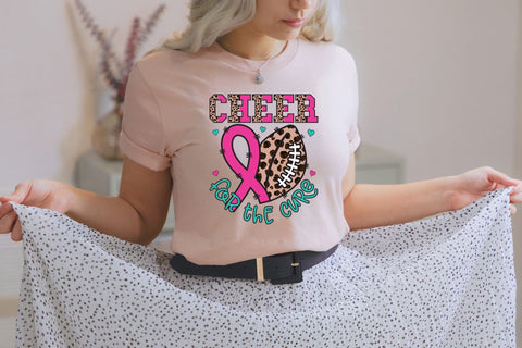 Cheer for the Cure - Breast Cancer PNG Sublimation CraftLabSVG 