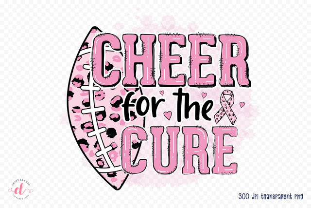 Cheer for the Cure | Breast Cancer Sublimation Sublimation CraftLabSVG 