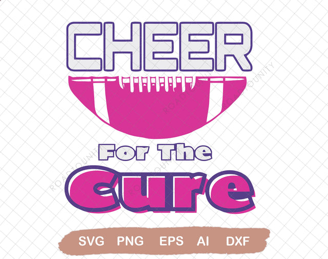 Cheer For The Cure Breast Cancer Svg, Think Pink Svg, Cancer Survivor Svg, Fight Cancer Svg, Pink Ribbon Svg, Cancer Support Team Svg SVG DiamondDesign 