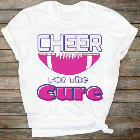 Cheer For The Cure Breast Cancer Svg, Think Pink Svg, Cancer Survivor Svg, Fight Cancer Svg, Pink Ribbon Svg, Cancer Support Team Svg SVG DiamondDesign 