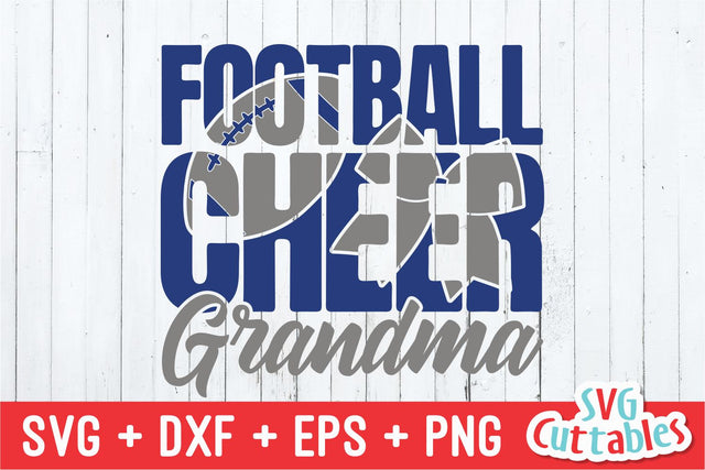 Cheer Grandma and Football Grandma svg - Football svg - eps - dxf - png - Cheer Mom - Cut File - Silhouette - Cricut - Digital Download SVG Svg Cuttables 