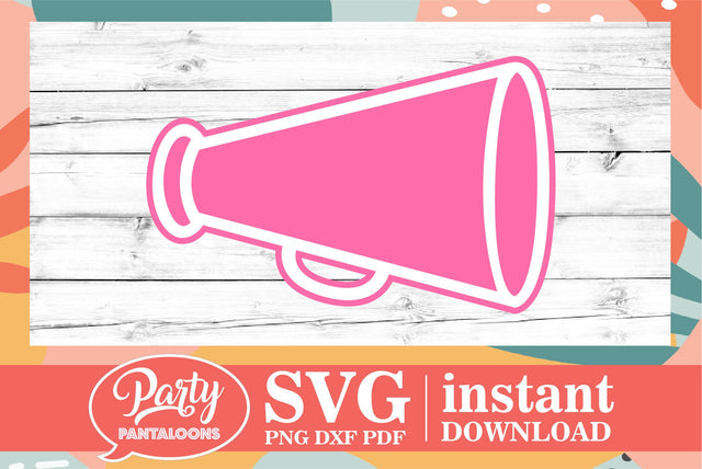 CHEER MEGAPHONE | cheerleading SVG SVG Partypantaloons 