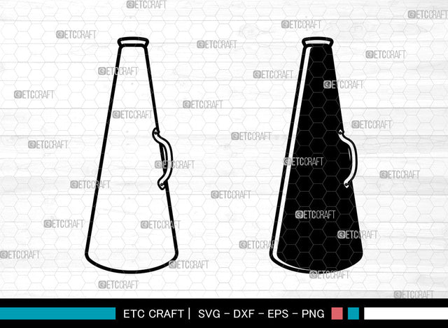 Cheer Megaphone SVG, Megaphone Svg, Cheerleading Megaphone Svg, Megaphone Icon Svg, Cheer Megaphone SVG ETC Craft 