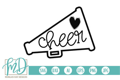 Cheer Megaphone SVG Morgan Day Designs 