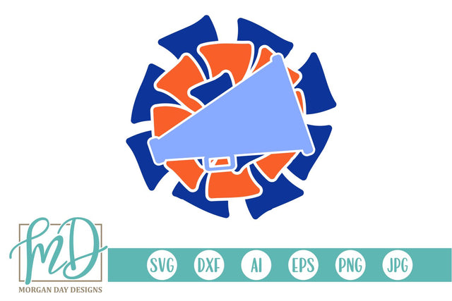 Cheer Megaphone SVG Morgan Day Designs 