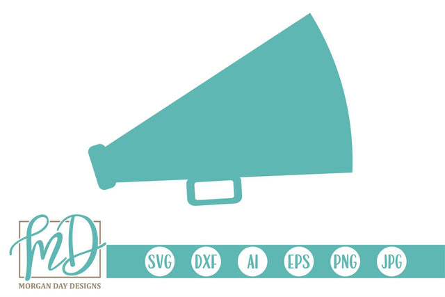 Cheer Megaphone SVG Morgan Day Designs 