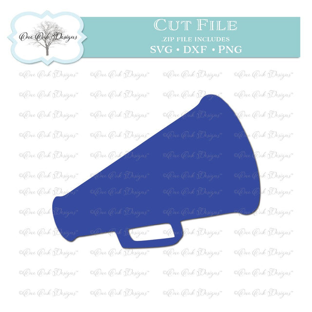 Cheer Megaphone SVG One Oak Designs 