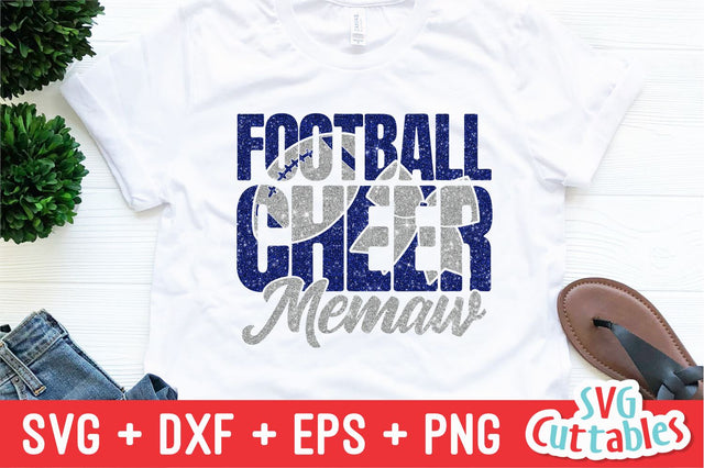 Cheer Memaw and Football Memaw svg - eps - dxf - png - Cheer - Cut File - Silhouette - Cricut - Digital Download SVG Svg Cuttables 