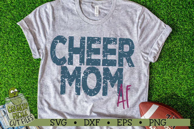 Cheer Mom AF SVG Crunchy Pickle 