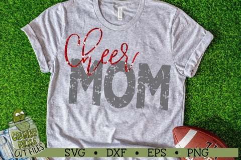 Cheer Mom & Bonus Team Cheerleader Mom SVG SVG Crunchy Pickle 