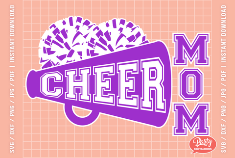 CHEER MOM | cheerleader mama SVG SVG Partypantaloons 