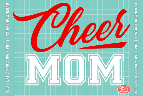 CHEER MOM | cheerleader mama SVG SVG Partypantaloons 