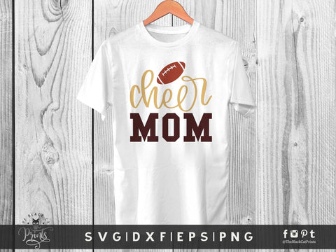 Cheer Mom | Football Cut File SVG TheBlackCatPrints 
