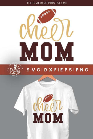 Cheer Mom | Football Cut File SVG TheBlackCatPrints 