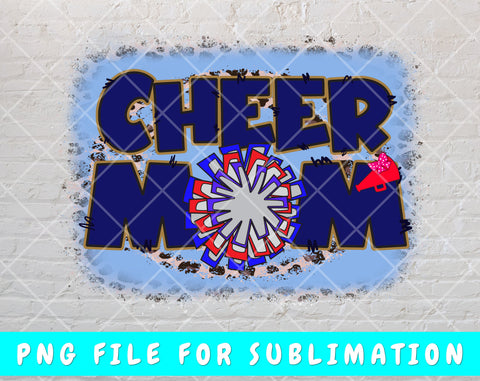 Cheer Mom PNG For Sublimation, Cheer Mom Shirt PNG, Cheer Mom Design Sublimation HappyDesignStudio 