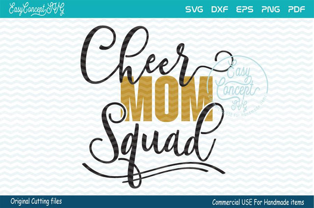 CHEER Mom squad SVG EasyConceptSVG 