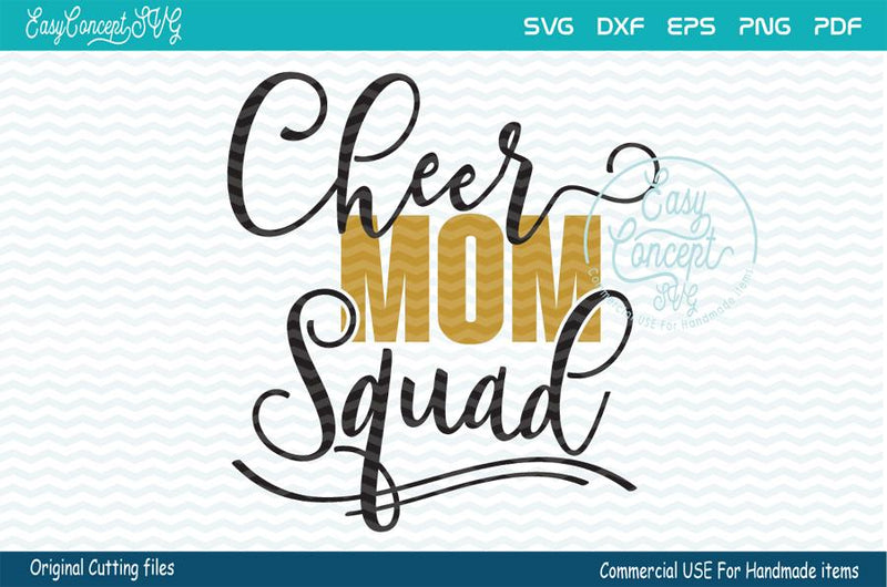 CHEER Mom squad SVG EasyConceptSVG 