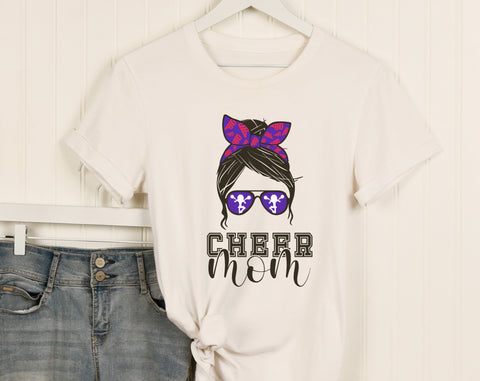 Cheer Mom SVG Bundle, 6 Designs, Cheer Mama SVG, Cheer Mom Messy Bun SVG, My Favorite Cheerleader Calls Me Mom SVG, Loud And Proud Cheer Mom SVG SVG HappyDesignStudio 