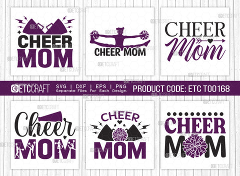 Cheer Mom SVG Bundle, Cheerleading Svg, Cheer Svg, Cheer Life Svg, Cheer Team Svg, Cheer Quotes, ETC T00168 SVG ETC Craft 