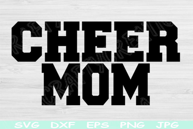 Cheer Mom Svg, Cheer Svg, Cheerleader Svg, Dxf, Png Instant Digital Download Design Svg For Cricut, Glowforge, Silhouette Vector Cut Files SVG TiffsCraftyCreations 