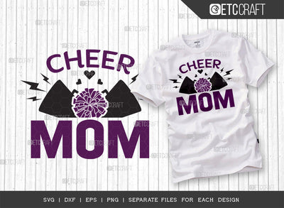 Cheer Mom SVG Cut File, Cheerleading Svg, Cheer Svg, Cheer Life Svg, Cheer Team Svg, Cheer Quotes, ETC T00168 SVG ETC Craft 