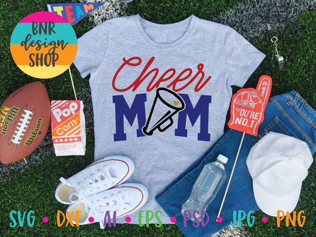 Cheer Mom SVG File, Cheerleading SVG, SVG Cut File for Cricut Cutting Machines and Vinyl Crafting SVG BNRDesignShop 