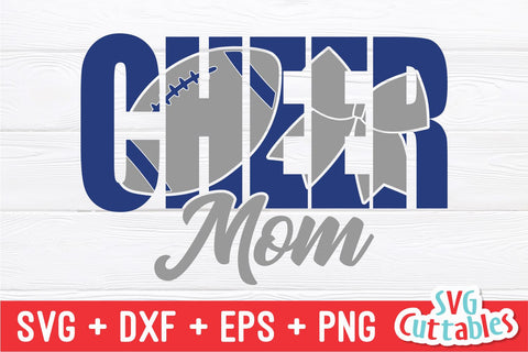 Cheer Mom svg - Football Cheer Mom svg - eps - dxf - png - Cheer Mom - Cut File - Silhouette - Cricut - Digital Download SVG Svg Cuttables 