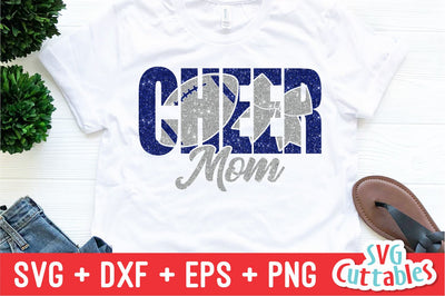 Cheer Mom svg - Football Cheer Mom svg - eps - dxf - png - Cheer Mom - Cut File - Silhouette - Cricut - Digital Download SVG Svg Cuttables 