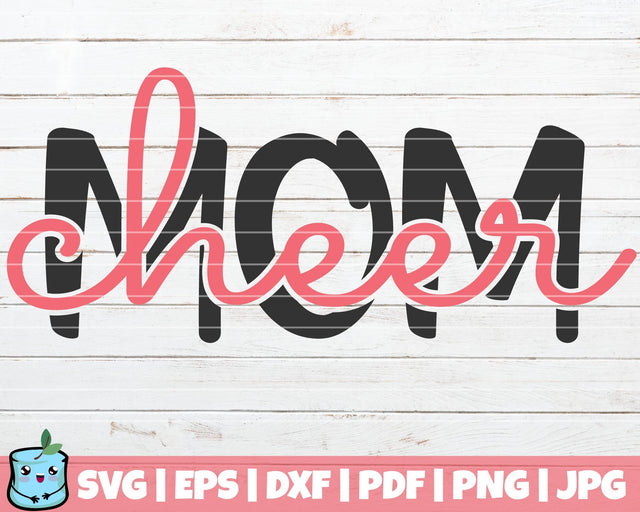 Cheer Mom SVG MintyMarshmallows 