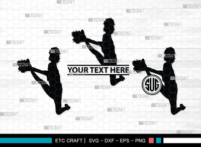 Cheer Monogram, Cheer Silhouette, Cheer Mom Svg, Cheer Girl Svg, Sports svg, Cheer Svg, Cheer Extreme Svg, SB00110 SVG ETC Craft 