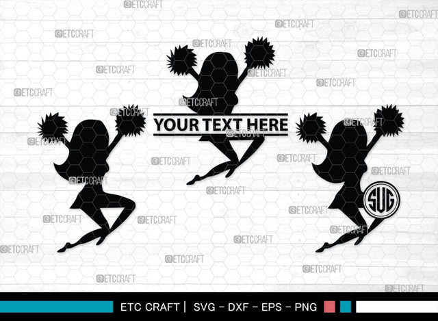 Cheer Monogram, Cheer Silhouette, Cheer Mom Svg, Cheer Girl Svg, Sports svg, Cheer Svg, Cheer Extreme Svg, SB00110 SVG ETC Craft 