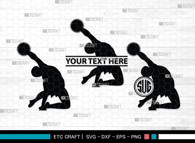 Cheer Monogram, Cheer Silhouette, Cheer Mom Svg, Cheer Girl Svg, Sports svg, Cheer Svg, Cheer Extreme Svg, SB00110 SVG ETC Craft 