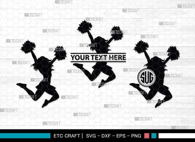 Cheer Monogram, Cheer Silhouette, Cheer Mom Svg, Cheer Girl Svg, Sports svg, Cheer Svg, Cheer Extreme Svg, SB00110 SVG ETC Craft 