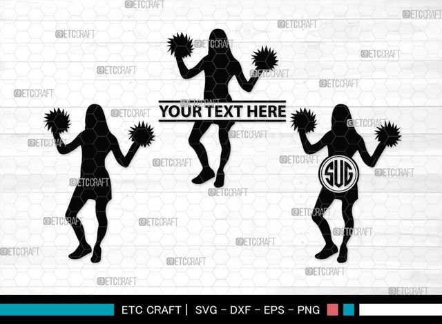 Cheer Monogram, Cheer Silhouette, Cheer Mom Svg, Cheer Girl Svg, Sports svg, Cheer Svg, Cheer Extreme Svg, SB00110 SVG ETC Craft 