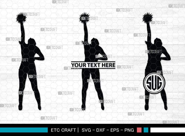 Cheer Monogram, Cheer Silhouette, Cheer Mom Svg, Cheer Girl Svg, Sports svg, Cheer Svg, Cheer Extreme Svg, SB00110 SVG ETC Craft 