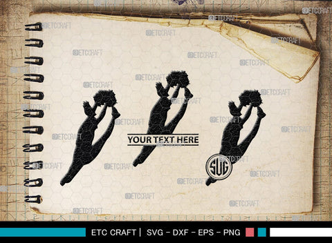 Cheer Monogram, Cheer Silhouette, Cheer Mom Svg, Cheer Girl Svg, Sports svg, Cheer Svg, Cheer Extreme Svg, SB00110 SVG ETC Craft 