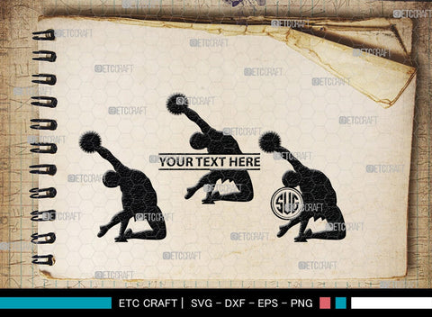Cheer Monogram, Cheer Silhouette, Cheer Mom Svg, Cheer Girl Svg, Sports svg, Cheer Svg, Cheer Extreme Svg, SB00110 SVG ETC Craft 