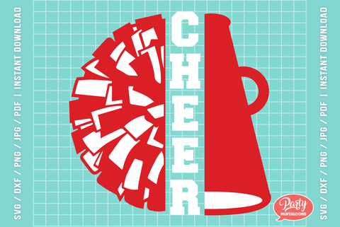 CHEER POM MEGAPHONE | cheerleader SVG SVG Partypantaloons 